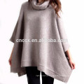 15PKCSP06 Lady pure 100% cashmere wool fashionable winter thick poncho sweater